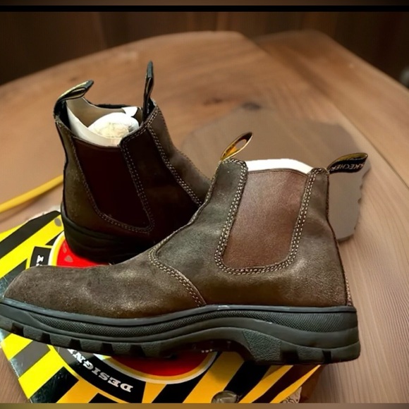 Skechers Work Womens Workshire Jannit Composite Toe Work Boot Brown Size 8 W - Picture 1 of 13
